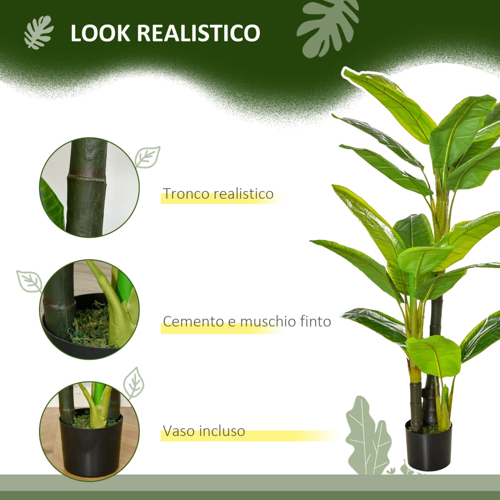 Pianta Banano Artificiale ¨C Xylo ¨C 150cm per Interno ed Esterno
