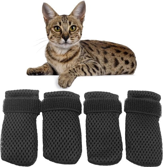 Scarpette protettive per cani e gatti contro le scalfitture, con manubrio regolabile