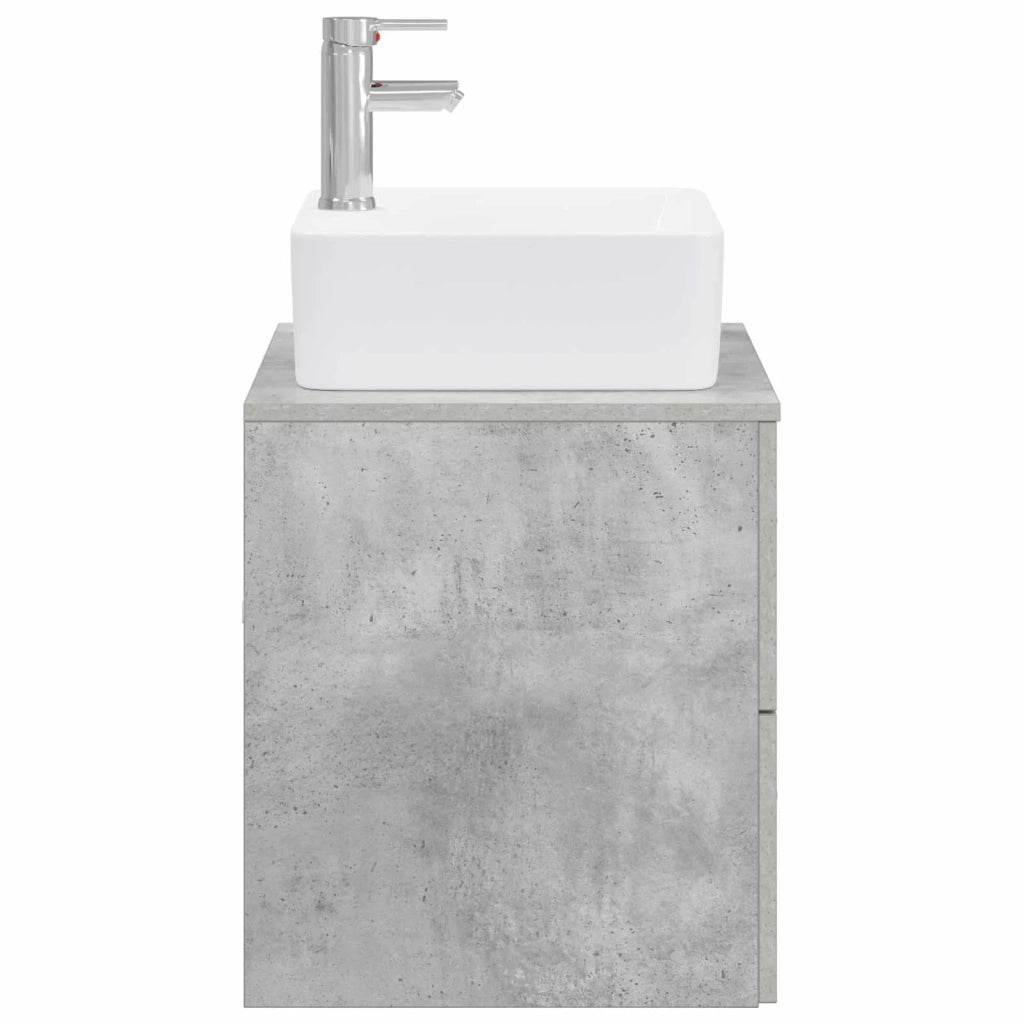 Set di mobili per il bagno Grigio Cemento Legno ingegnerizzato 3404385
