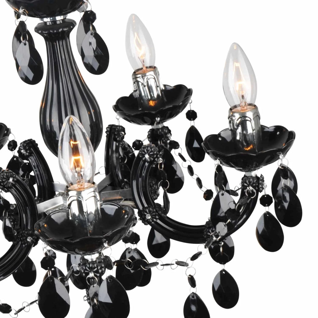 LÚZETE - LAMPADA DA SOFFITTO 5 LUCI OLETHEA NERO