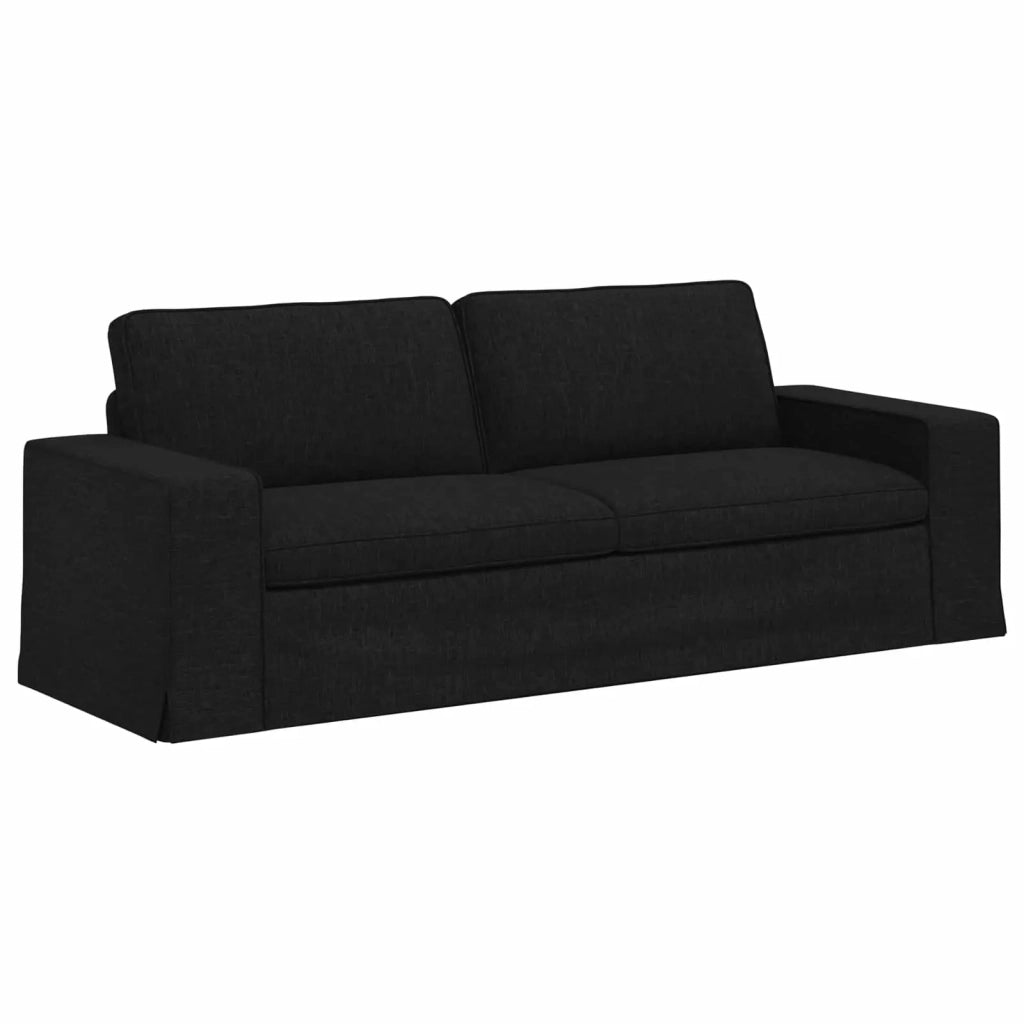 Set di divani 2 pcs Nero 222 x 80 x 82 cm Tessuto 3407590