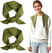 Set di due sciarpe in stile Y2K, con cappuccio e design a forma di triangolo, per donne, per il freddo invernale.
