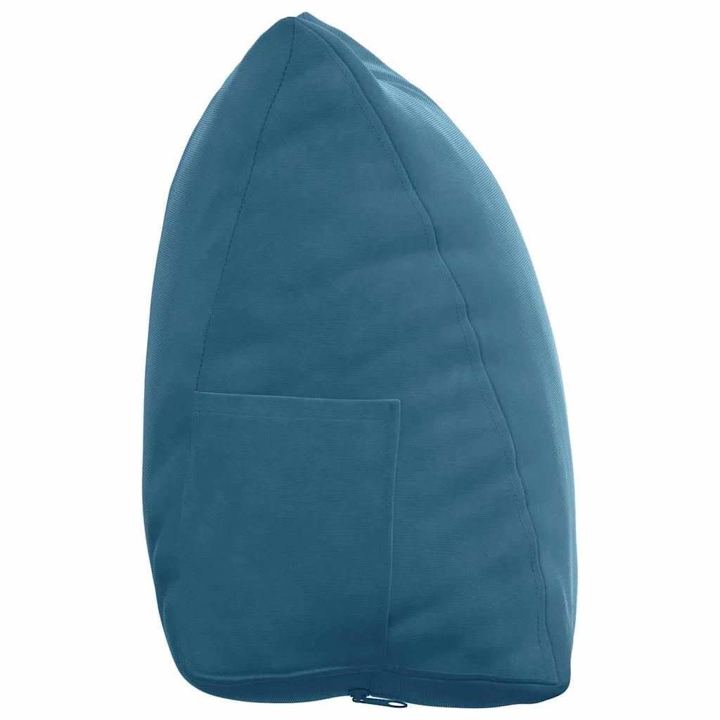 Cuscino per Schiena Blu 45 x 20 x 35 cm Tessuto in Cords 42015018