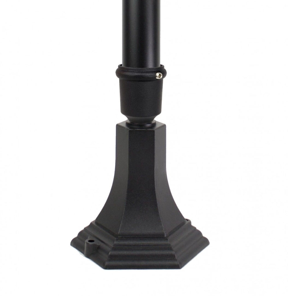 Lampada da giardino a colonna SU-MA Retro nera 120cm E27 IP43
