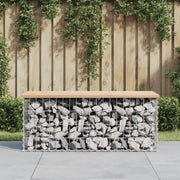 Panca Giardino Design Gabbione-Sgabello-Panca da esterno 103x44x42 cm Legno Massello Pino 139411