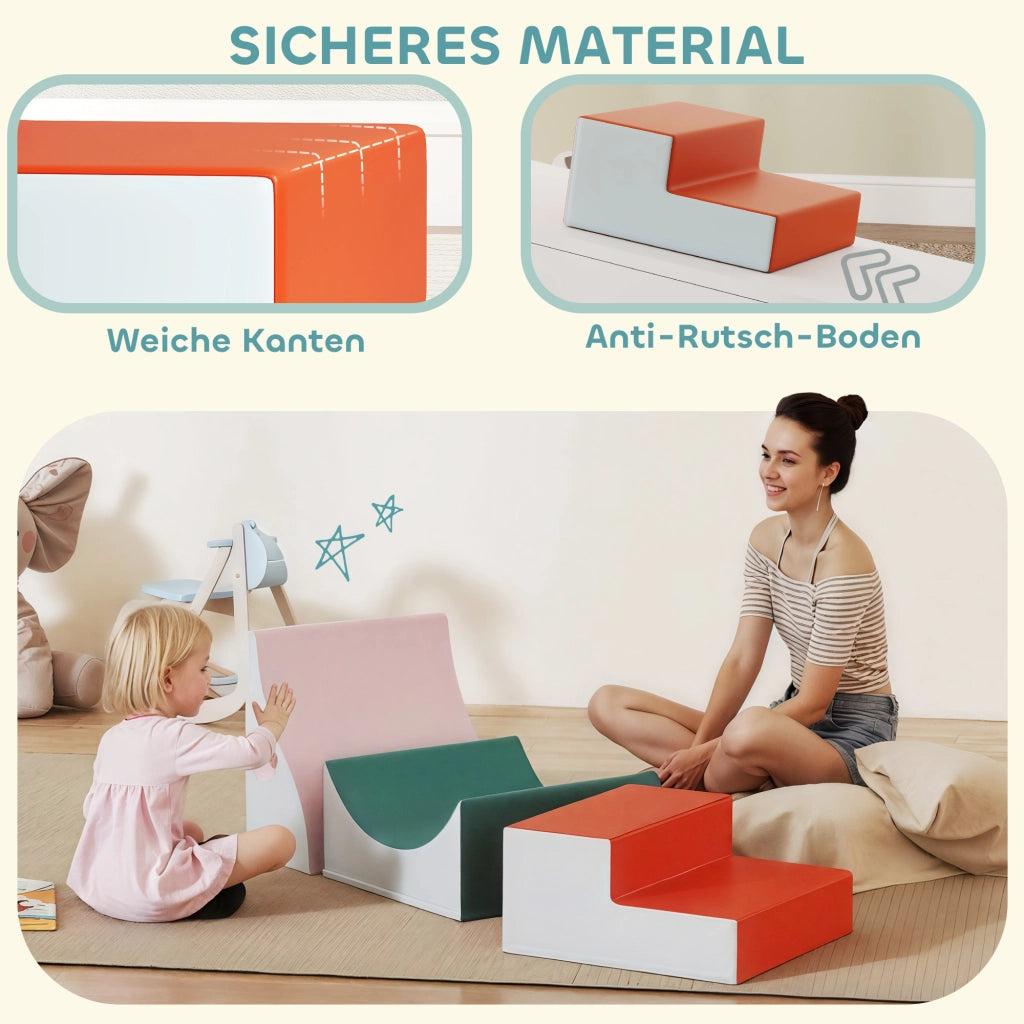 Set Arrampicata 3 Pezzi per Bambini ¨C Xylo ¨C Ecopelle Grigio Chiaro