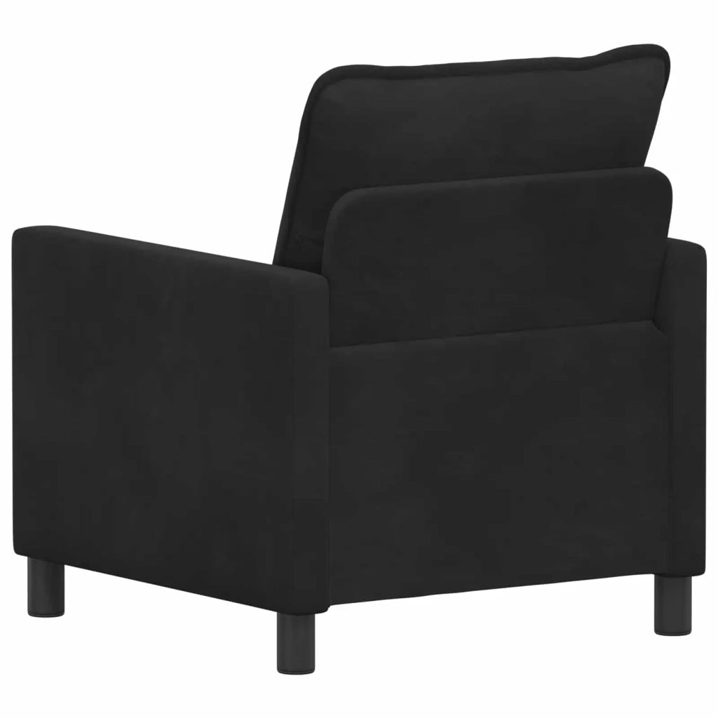Divano Nero 76 x 81 x 87,5 cm Velluto 42028760