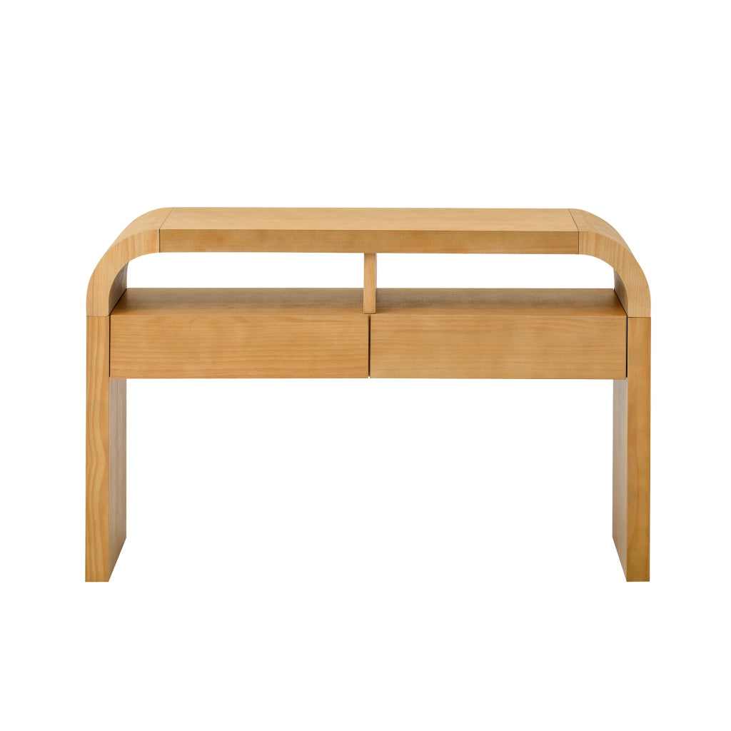 Consolle Ingresso con Cassetti e Ripiani ¨C Xylo ¨C Slim, Legno, Naturale
