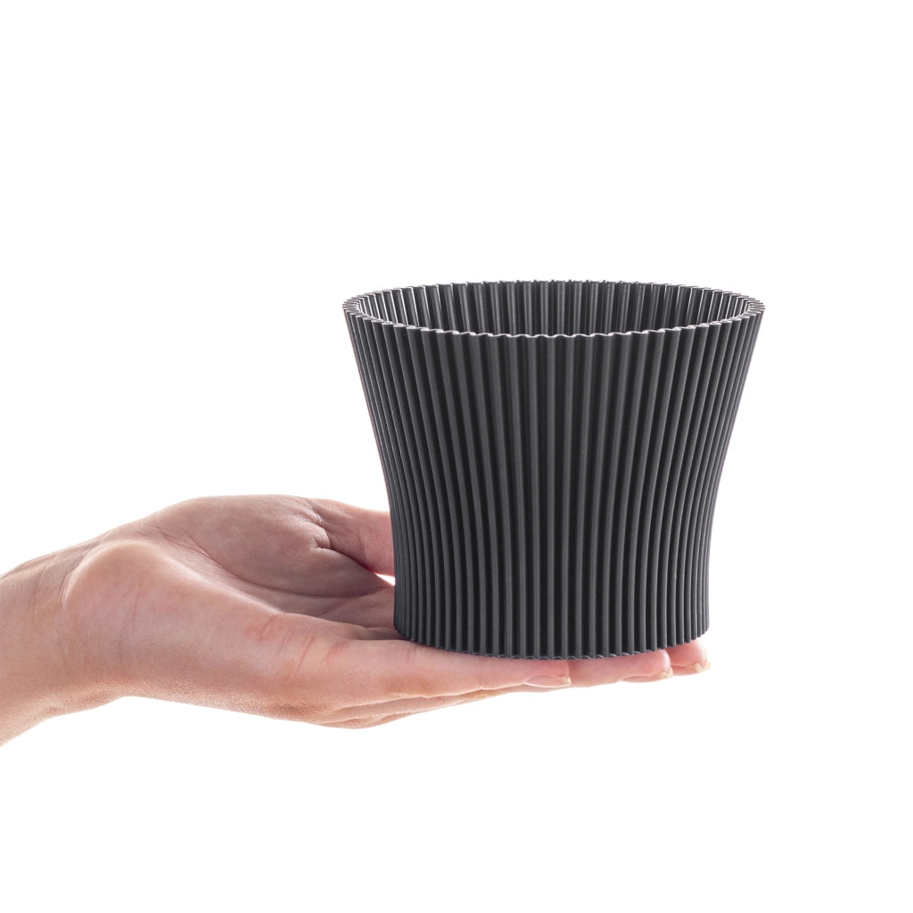 Vaso da fiori KADAX 11 cm, copripianta, vaso da fiori in plastica nera
