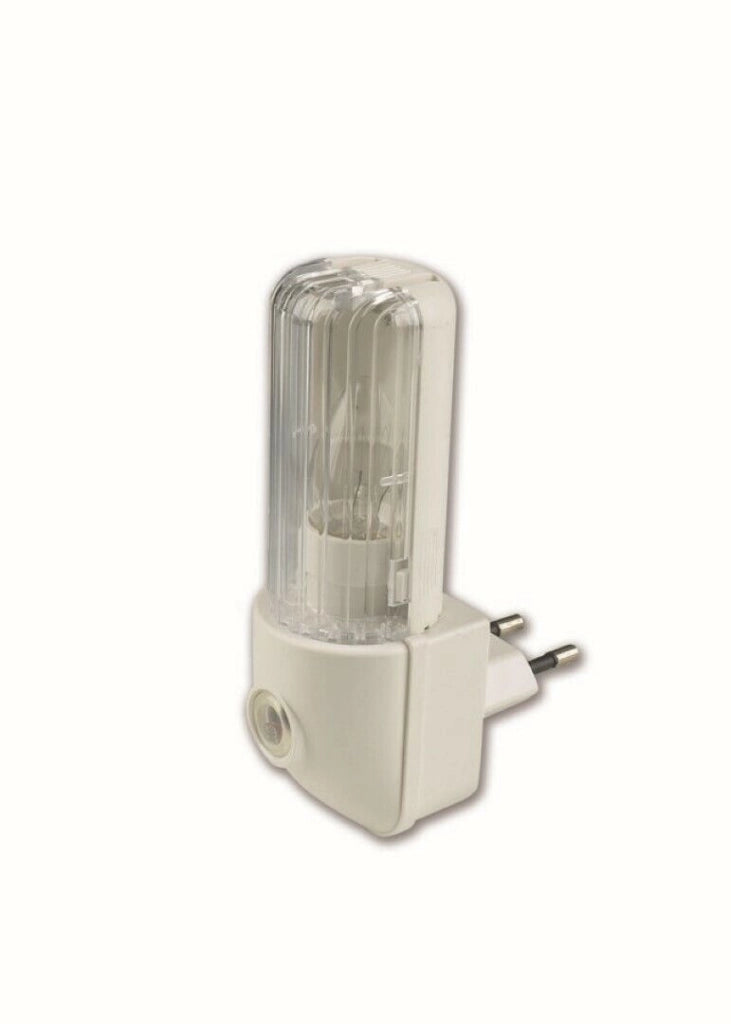 Luce Notturna Orientabile Con Sensore Crepuscolare E Spina 10A - Electraline