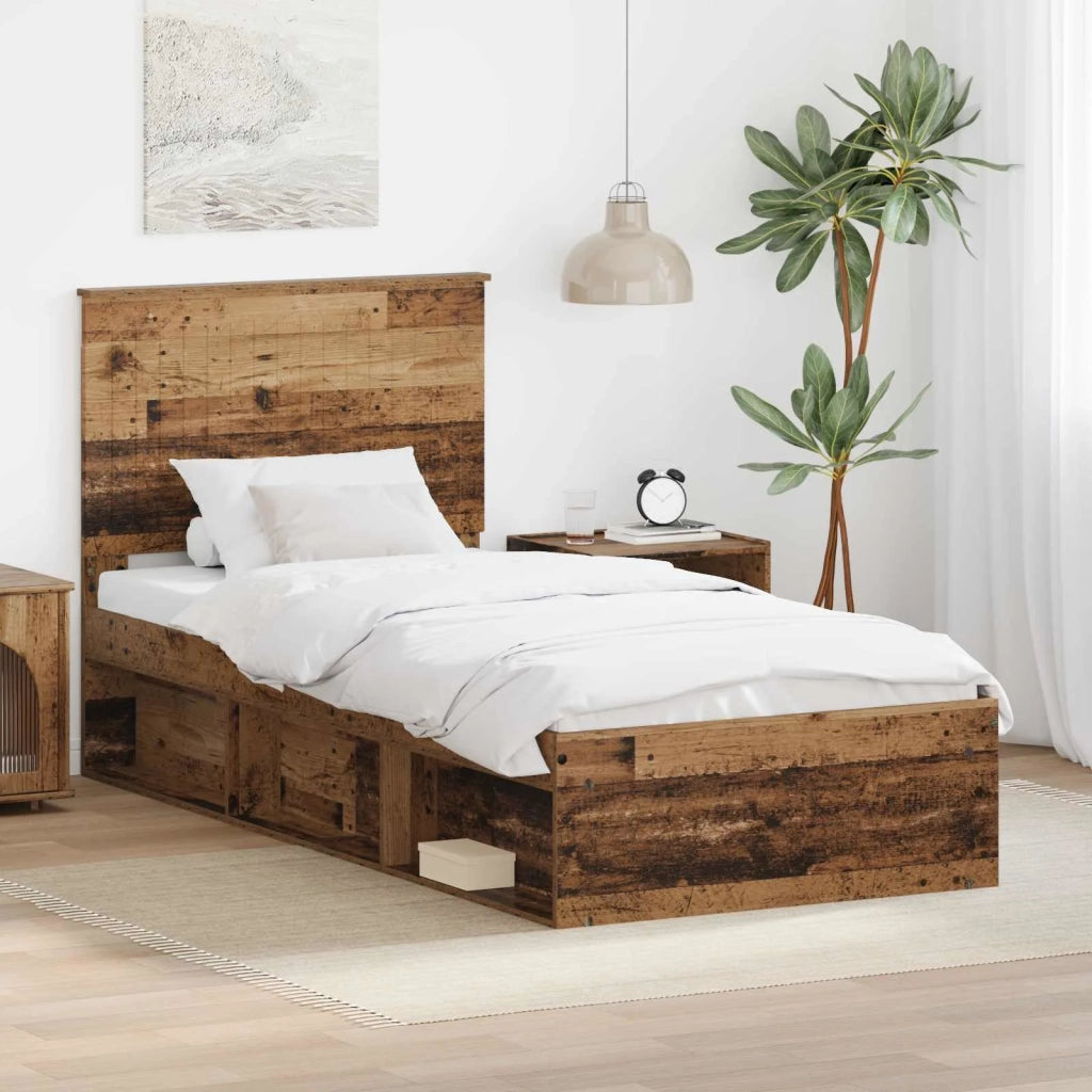 Struttura del letto Legno vecchio 90 x 190 cm Pino massello 3411071