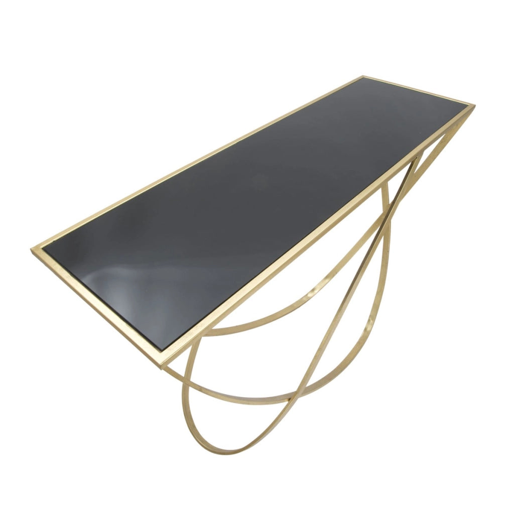 Tavolo Consolle VKH620, Oro, Metallo, 120x40x79 cm