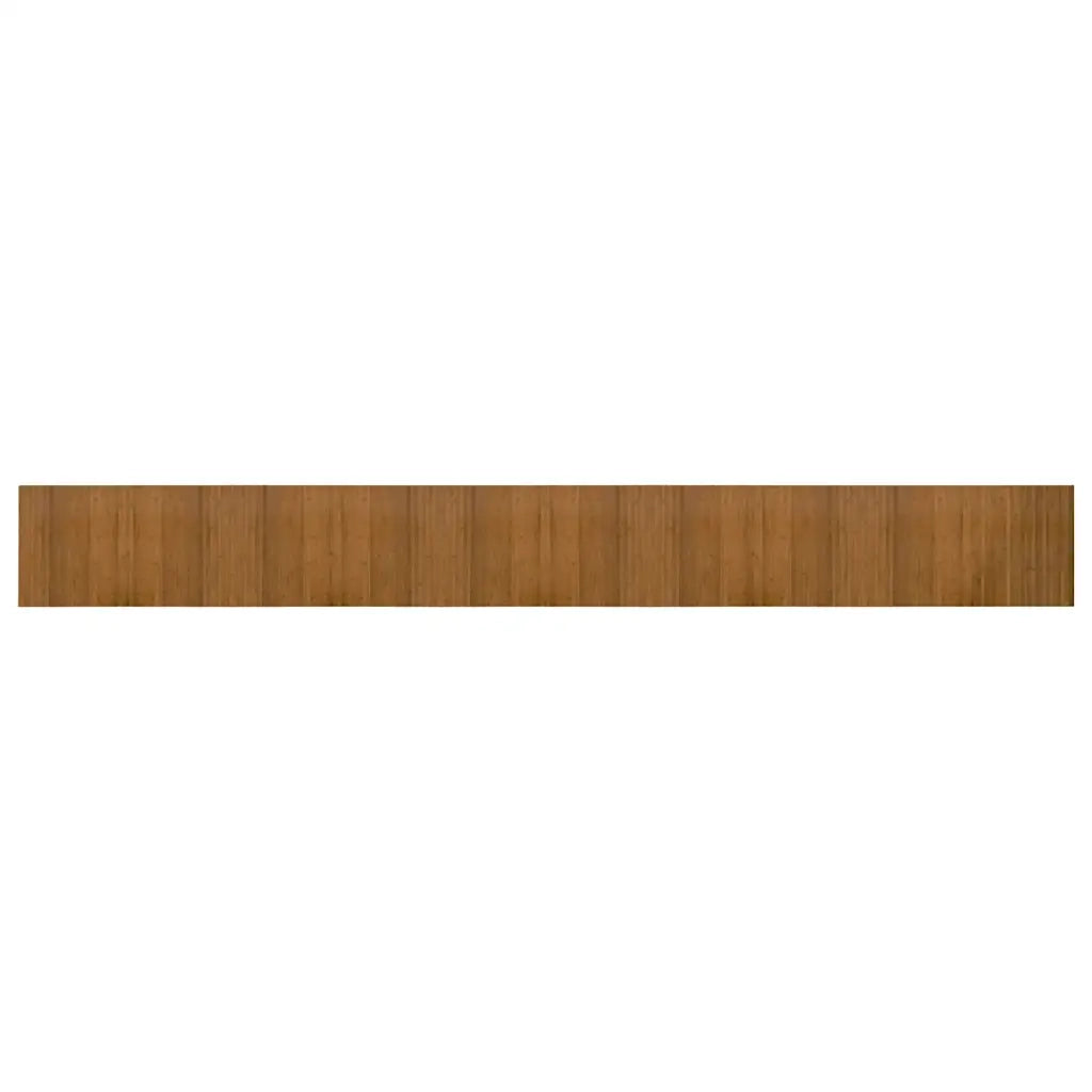 Tappeto Rettangolare Marrone 60x500 cm in Bambù 376734