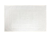 Tappeto Da Bagno Disegno Torino Colore Bianco - Par 3Pezzi - Bianco