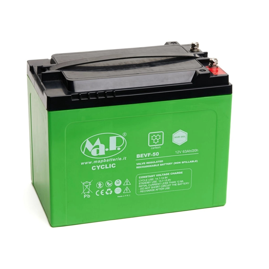 MAP BEVF 45 12V 55AH BATTERIA AGM compatibile con Leoch LDC12-55
