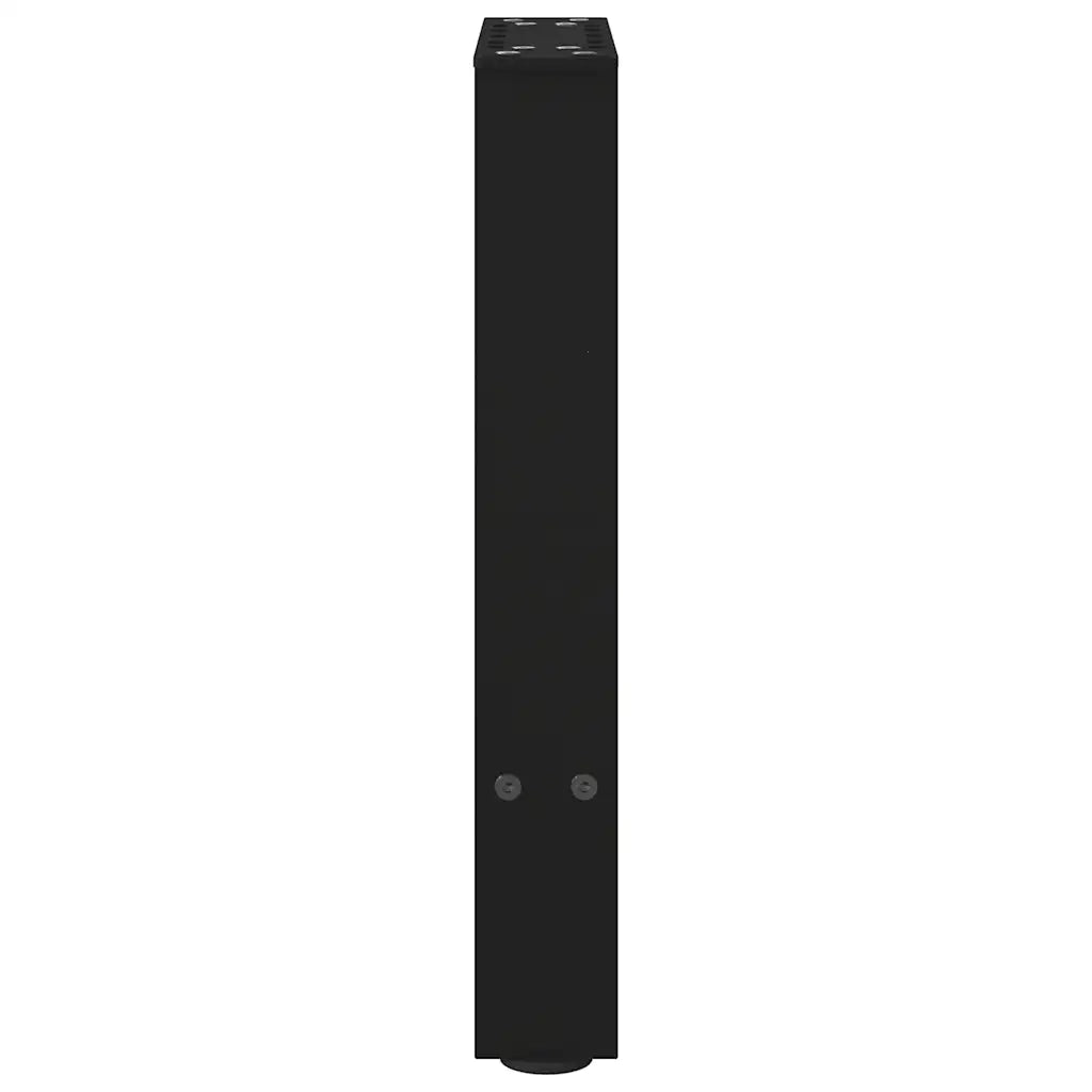 Gambe per Tavolino da Caffè Nere 2 pz 38x(42-43) cm Acciaio 4013276