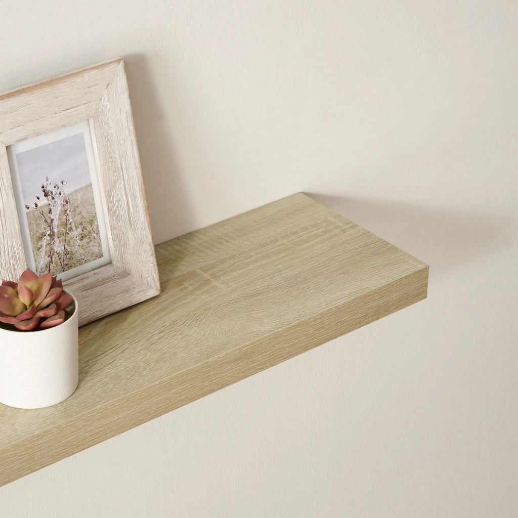 Mensola a scomparsa 60 cm rovere sonoma