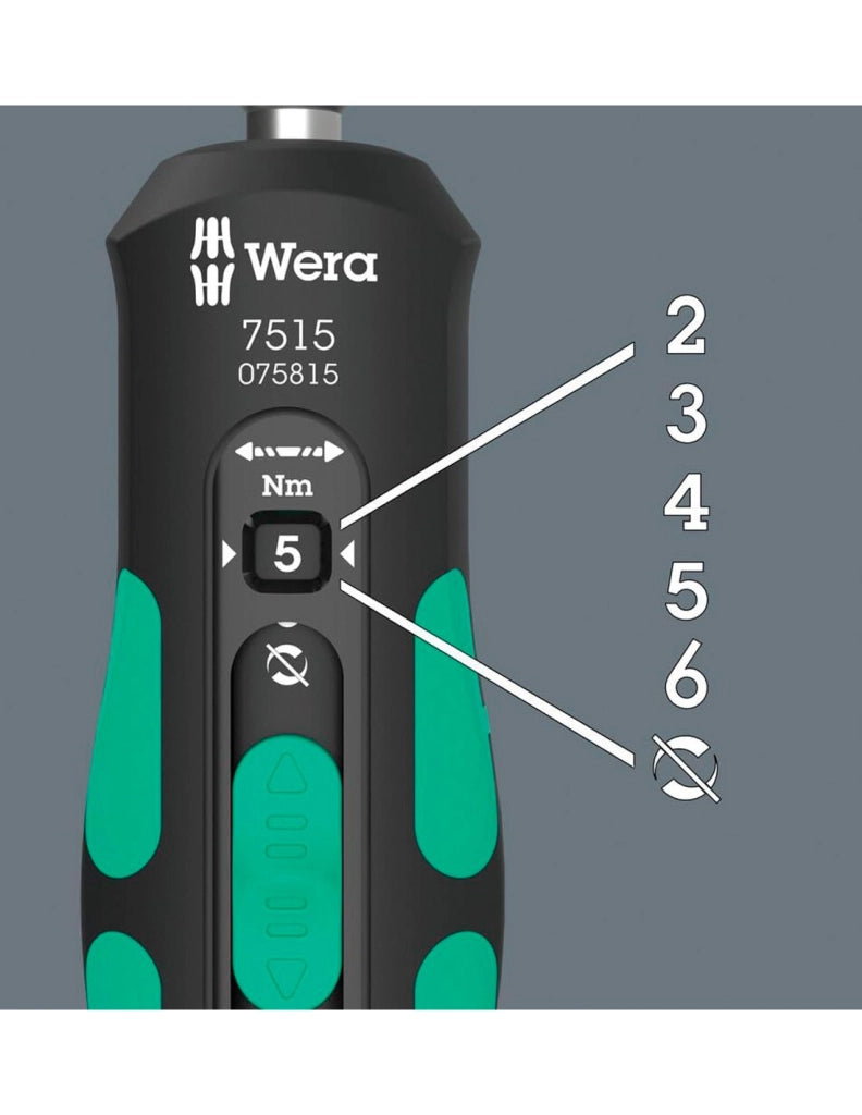 Cacciavite dinamometrico WERA 7515 Kraftform Safe-Torque Speed 2-6 Nm