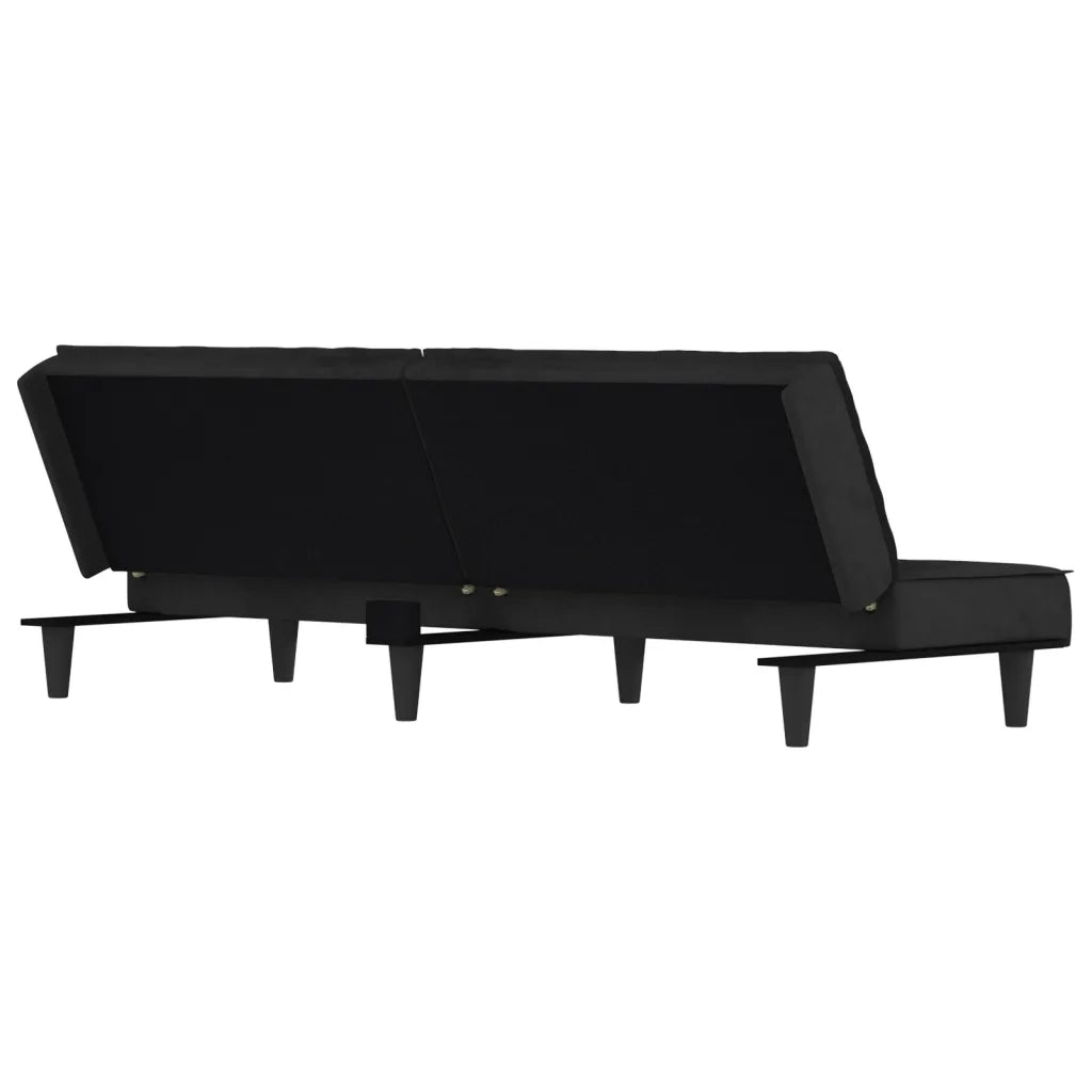 Divano letto | Sof¨¤ letto | Letto singolo Nero in Velluto