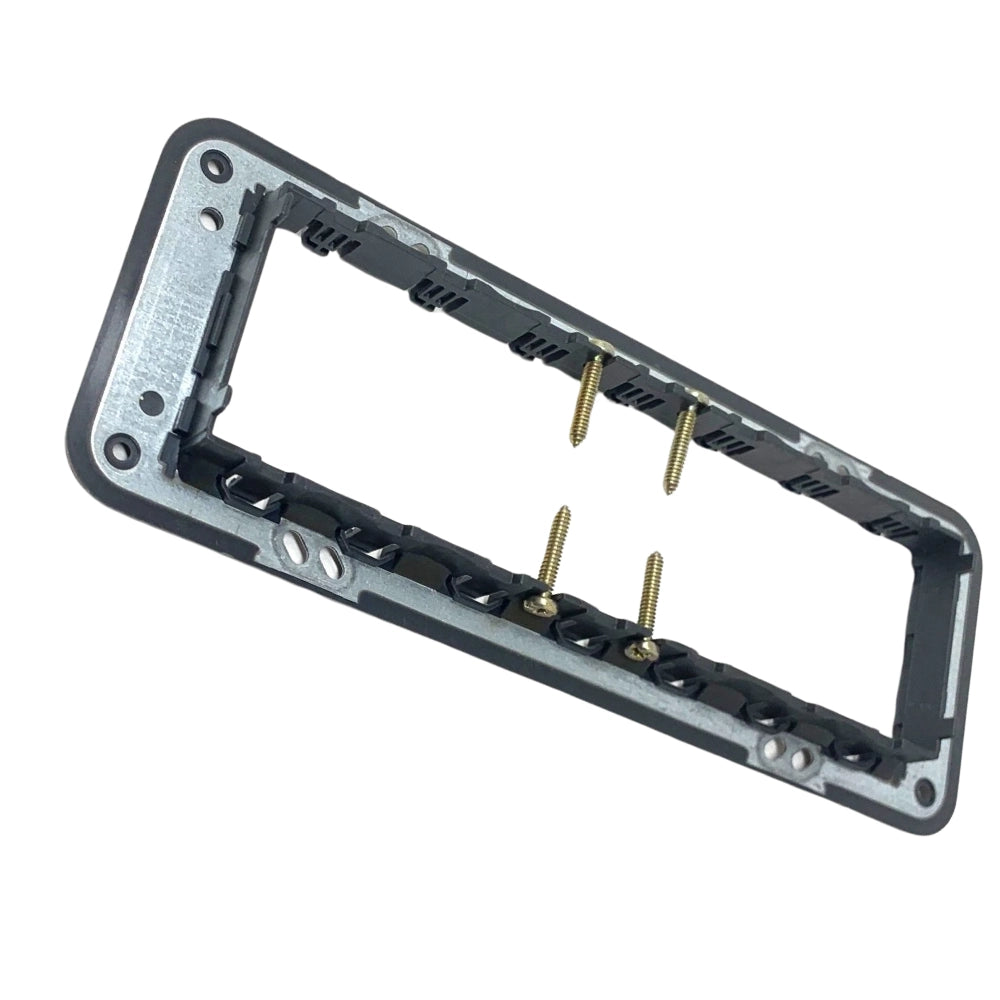 Vimar serie eikon supporto con viti plurimodulo installazione sicura e stabile *** numero posti 7 moduli, confezione 1