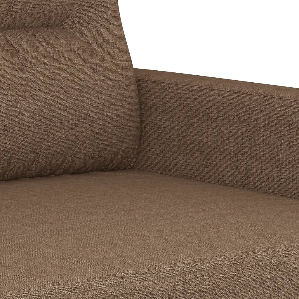 Set di Divani 3 pz con Cuscini Marrone in Tessuto 3201611