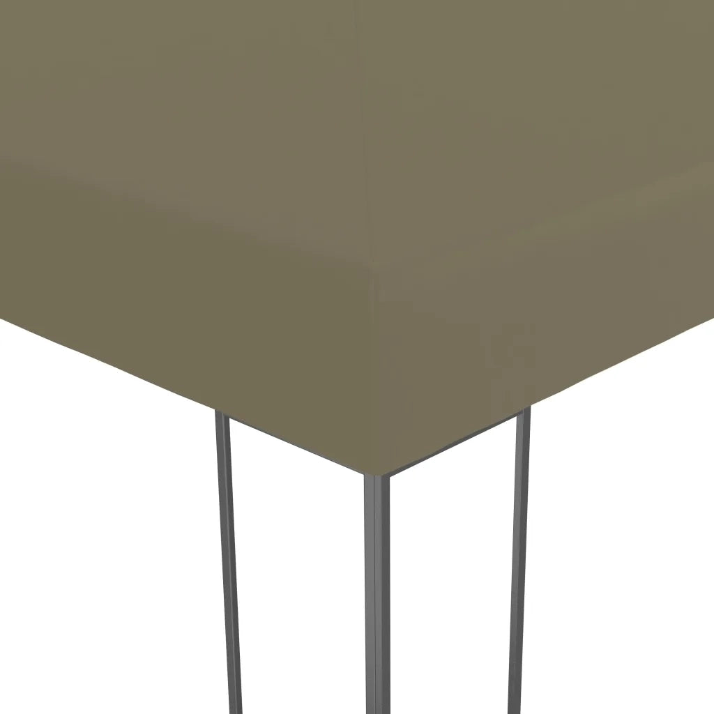 Gazebo | Pergolato da Giardino 3x3 m Grigio Talpa 180 g/m2