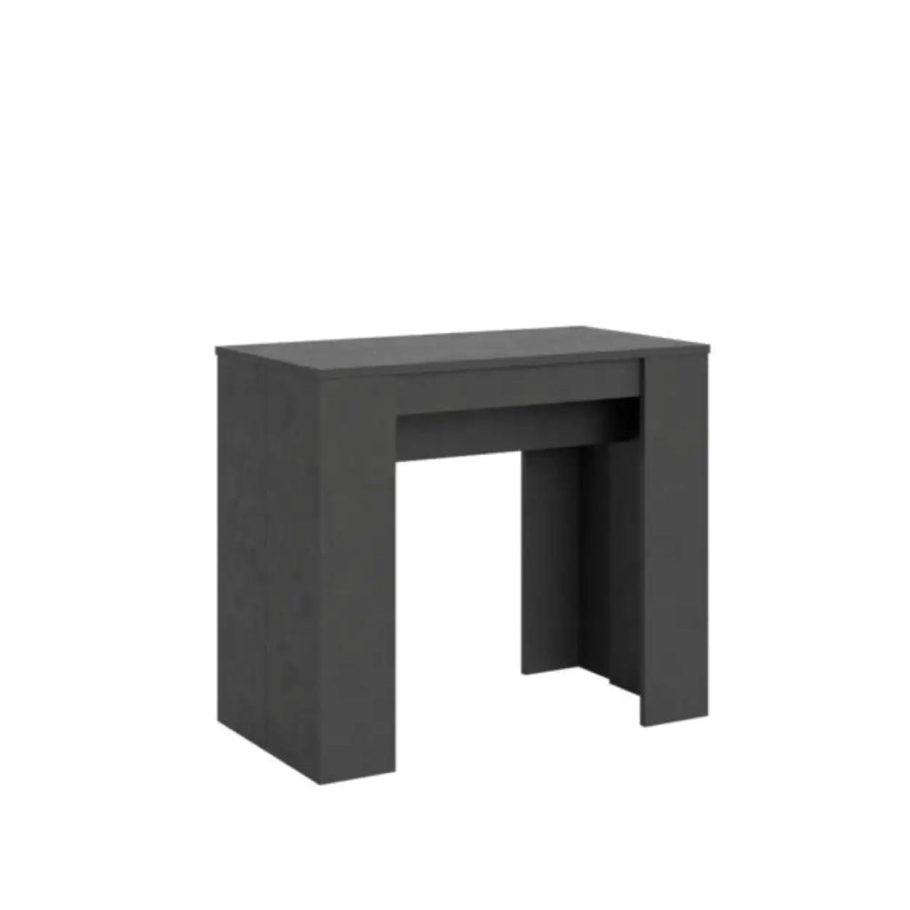 Consolle allungabile 90x48/204 cm Basic Small antracite spatolato