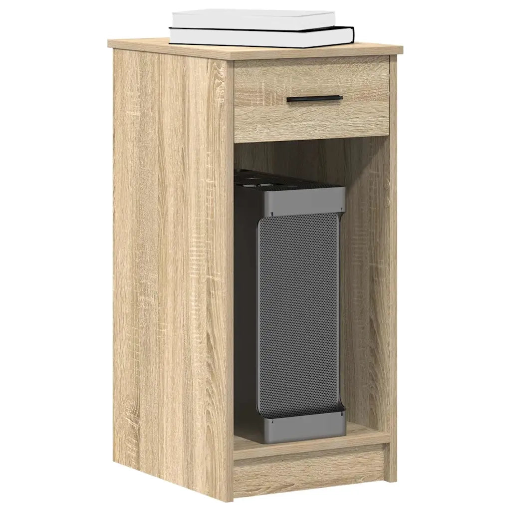 Supporto per Computer a Torre con Cassetto Rovere 35x45x77 cm CFW6184859