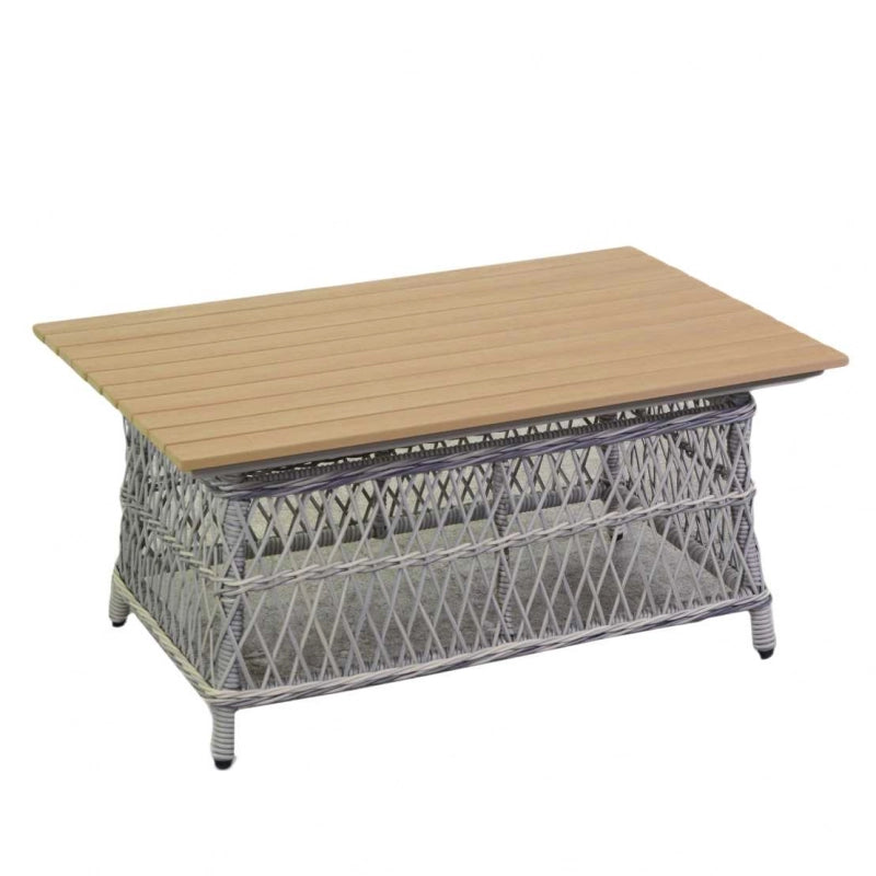 Salotto alluminio polirattam Jefferson grigio 2 posti