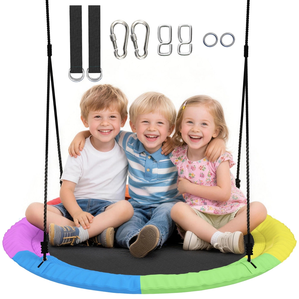 Altalena Nido per Bambini ¨C Minimal ¨C Multicolore 100x100x180 cm