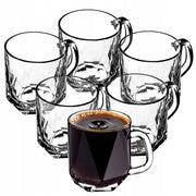 Set di 6 bicchieri da caffè/tè KADAX da 300 ml con manico.