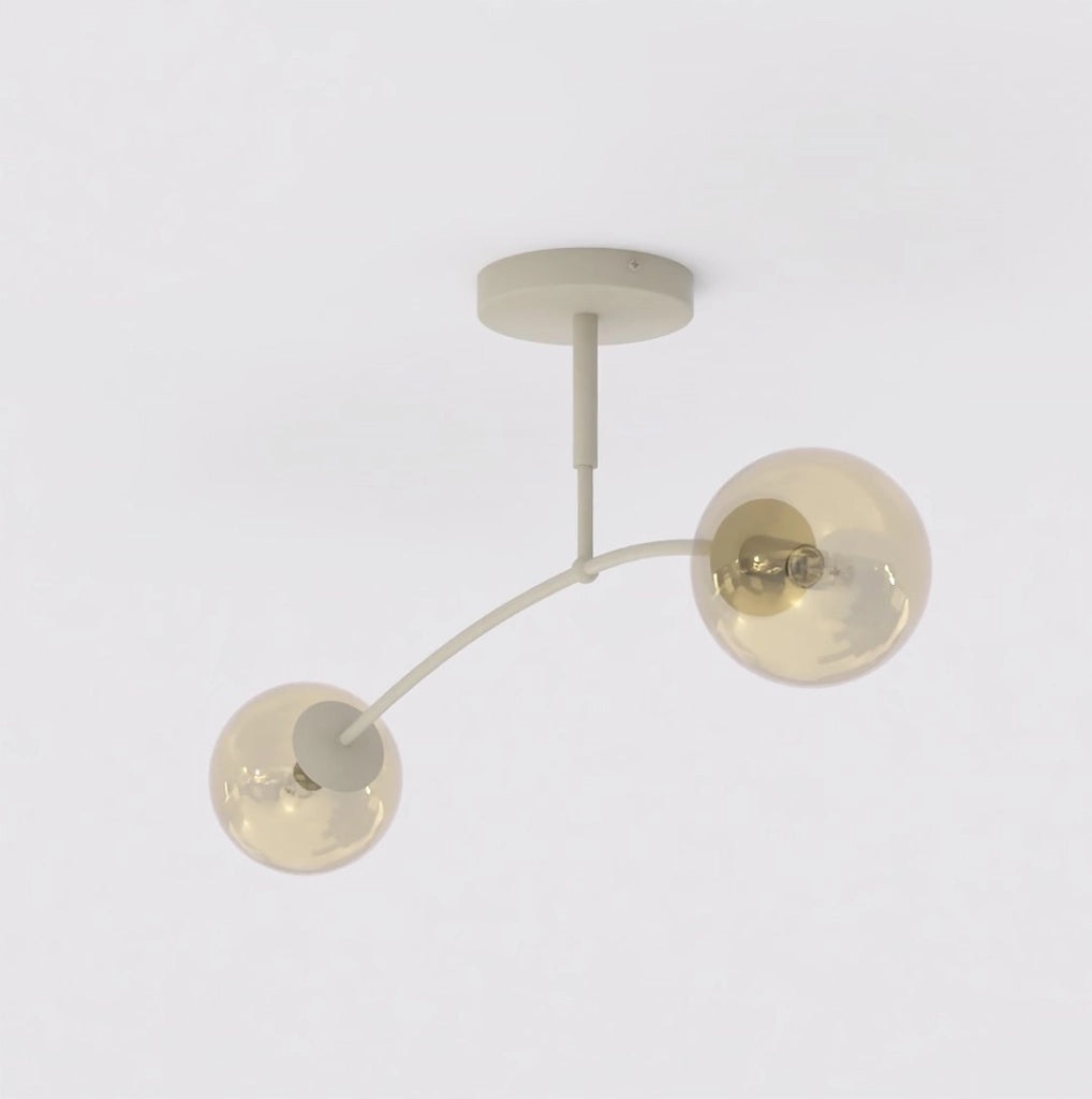 Plafoniera PREGOS 2xE14 beige miele Emibig