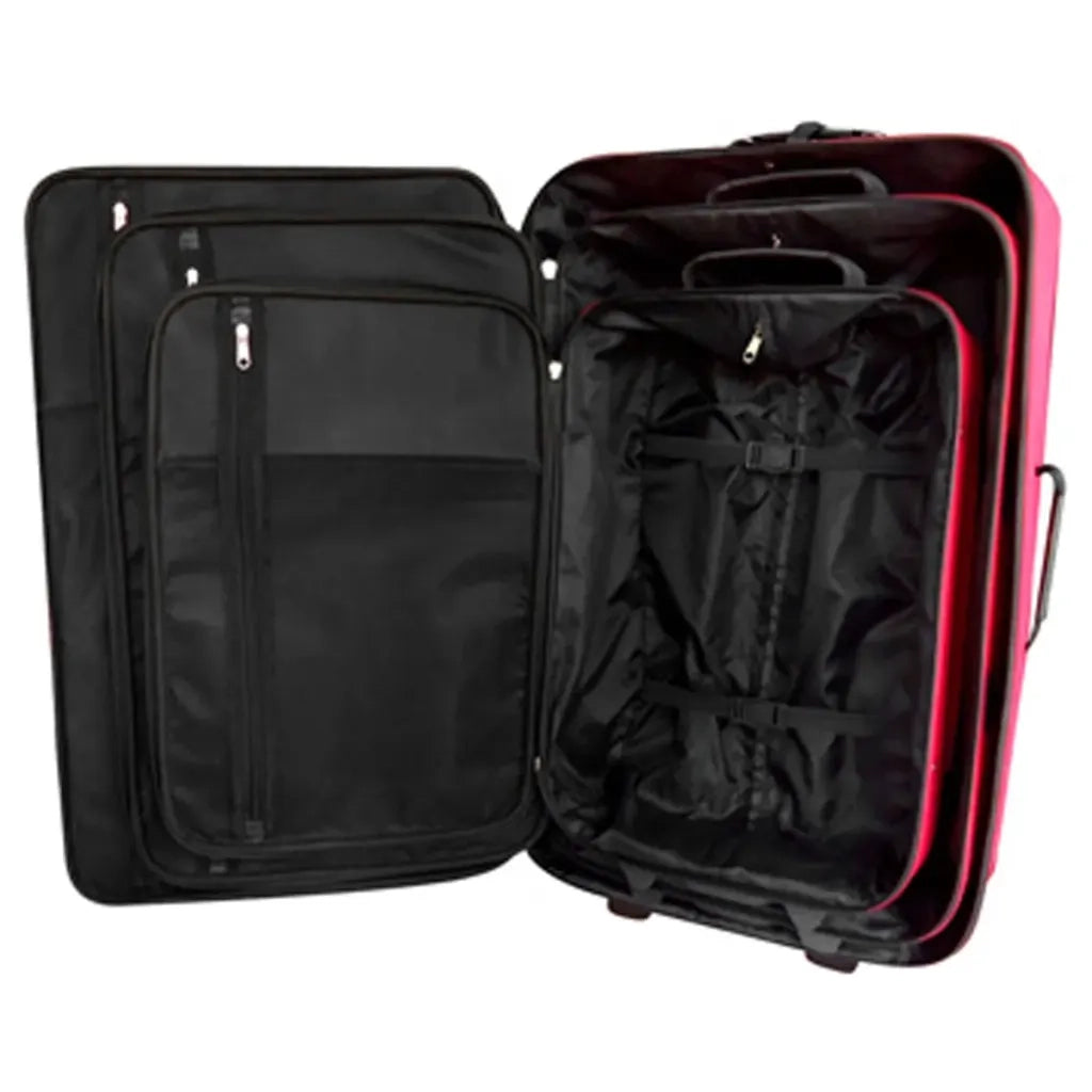 Set da Viaggio Trolley e Borse 5 pz Rosso cod mxl 77890