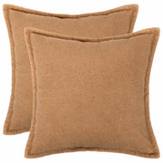 Federa 2 pcs HOUTEN Beige 55 x 55 cm Bouclé 920449