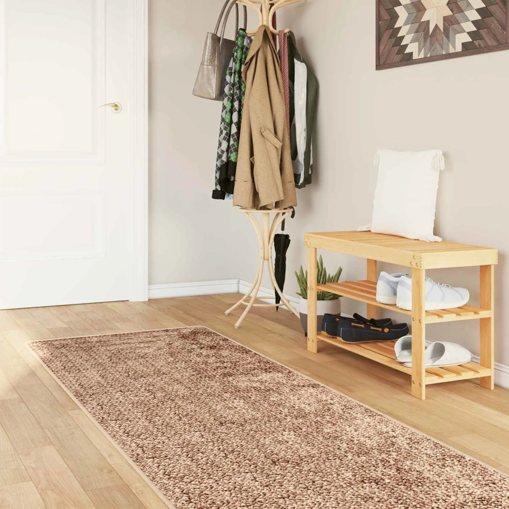 Runner Tappeto MARSA Giallo 100 x 250 cm Poliestere e PVC 42023224