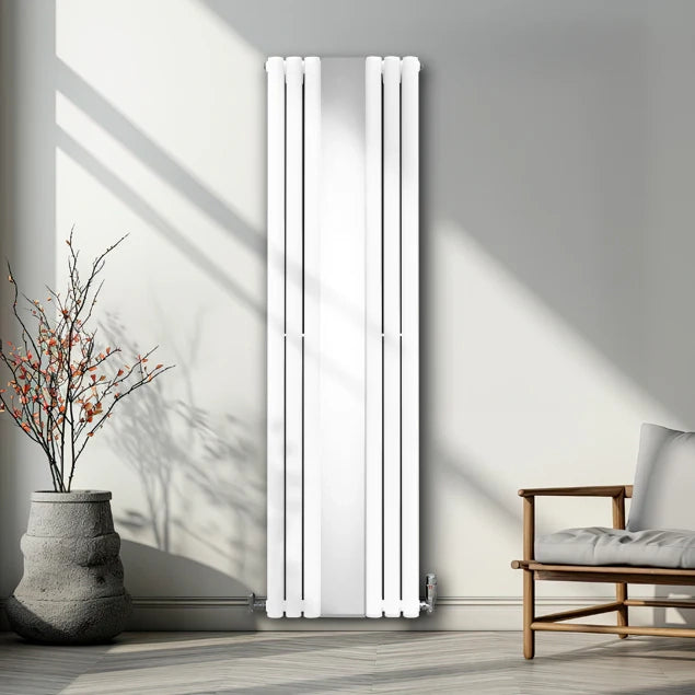Radiatore Pannelli Ovali a specchio - 1800 mm x 500 mm - Bianco
