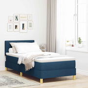 Letto a Sorgente LED con strisce LED Blu 90 x 200 cm Tessuto 3342414