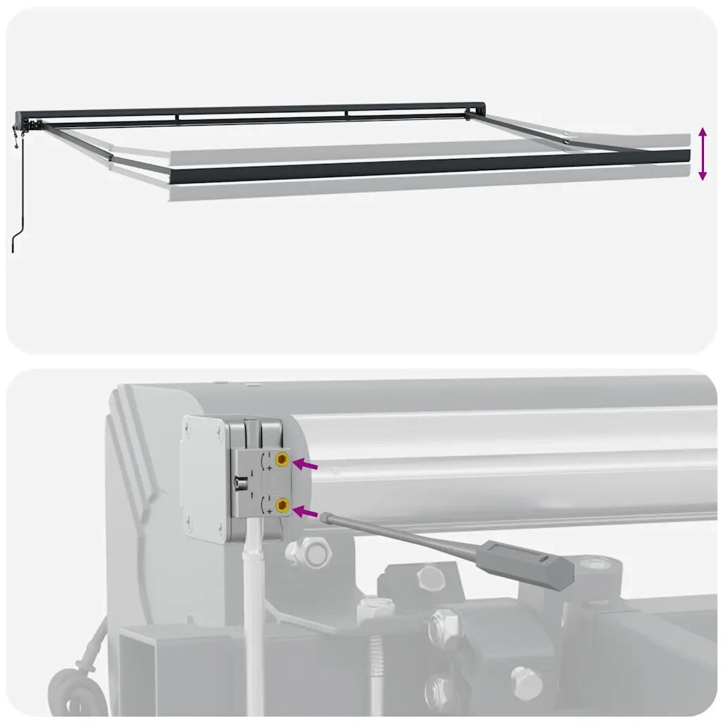 Tenda da Sole Retrattile Automatica Marrone 500x300 cm 3215737