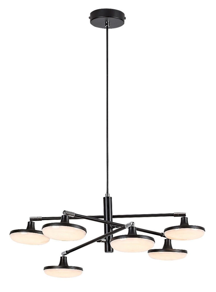 Lampada a sospensione LED Madi Rabalux 24W nera Ø60