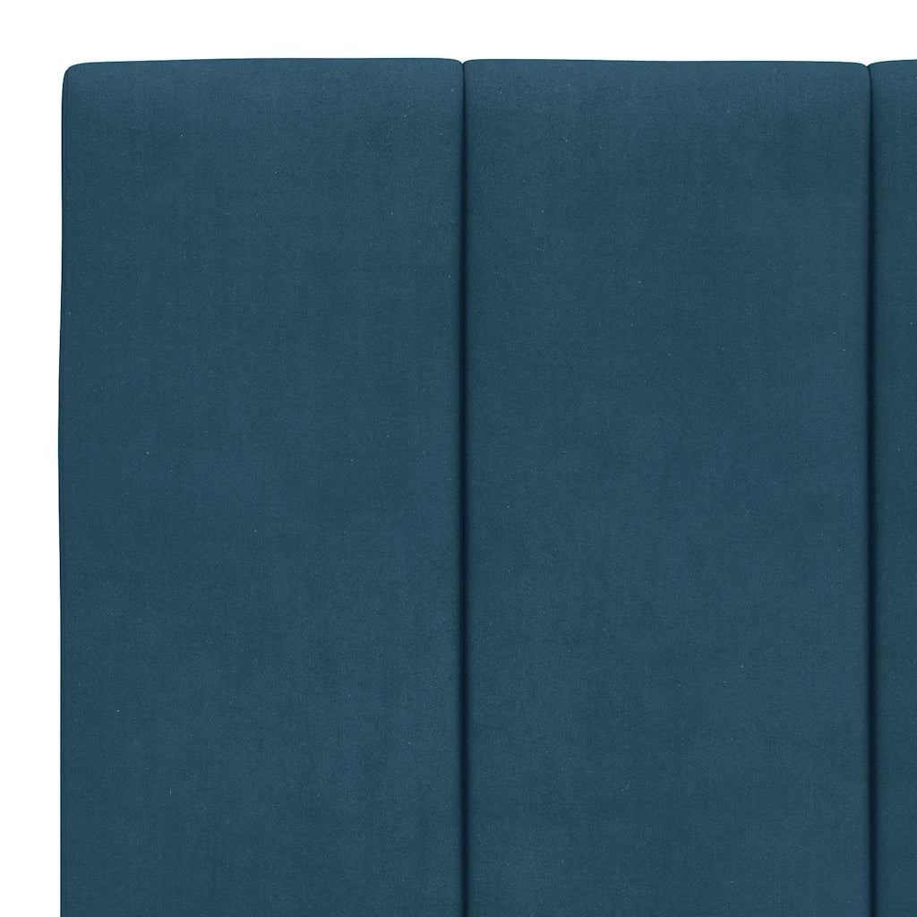 Cuscino Testiera Hanko Blu 100 cm in Velluto 374659