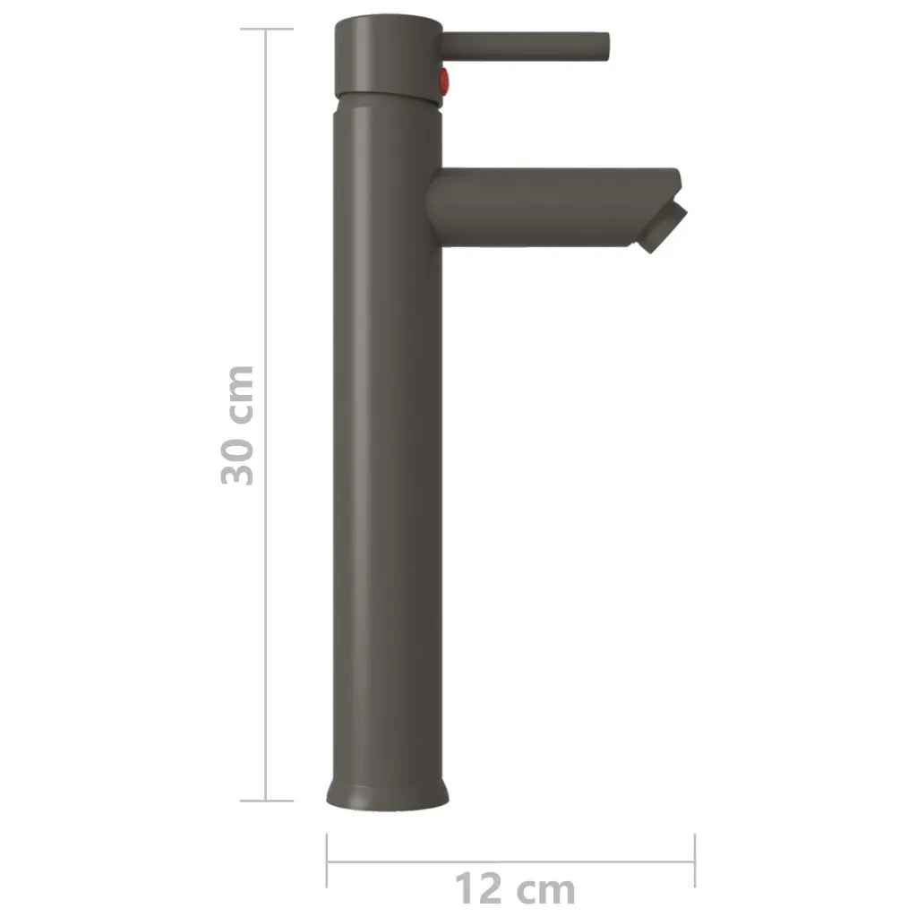 Rubinetto Miscelatore da Bagno Grigio 12x30 cm cod mxl 51590