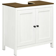 Mobile sottolavabo con 2 ante e ripiano regolabile ¨C Xylo ¨C Bianco 60x30x60 cm