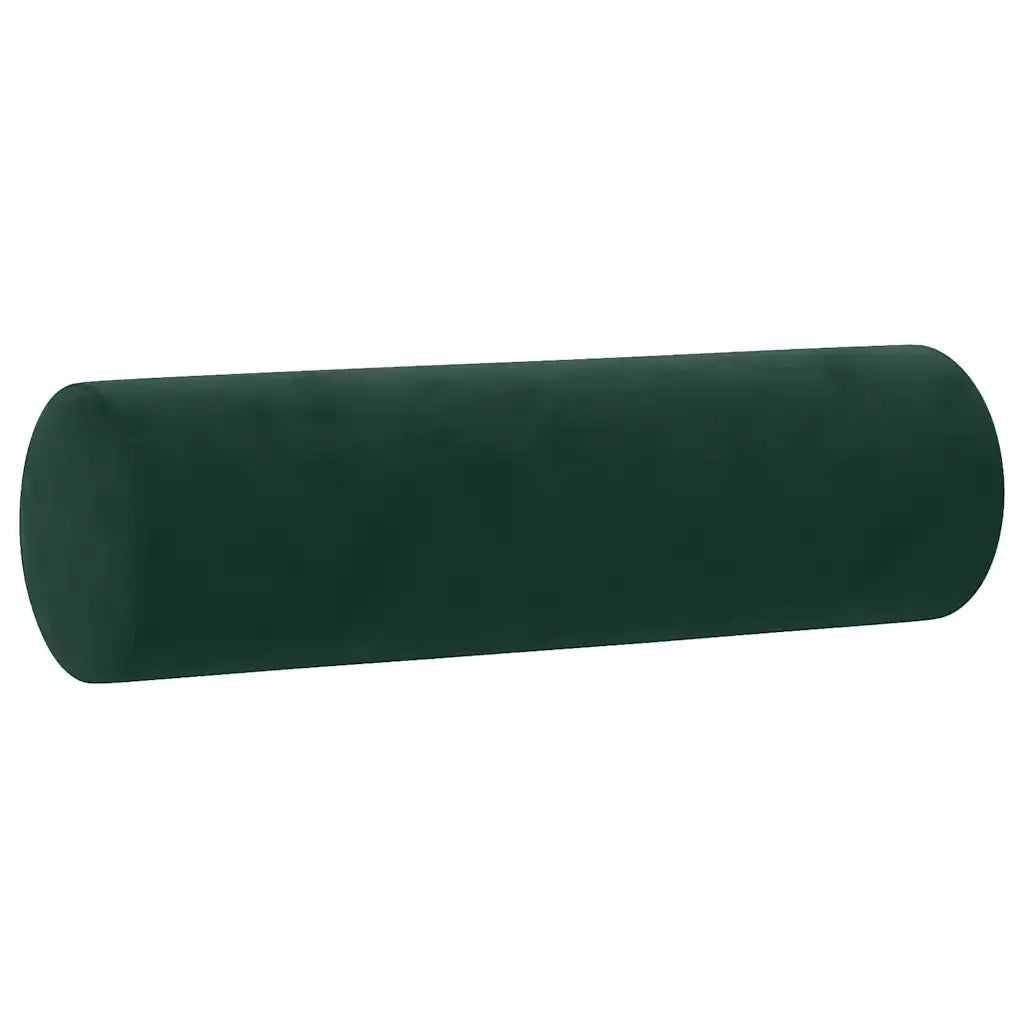 Divano a 2 Posti con Cuscini Verde Scuro 120 cm in Velluto