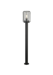 Lampada giardino paletto industriale nera 100cm E27 IP44 Tarpa
