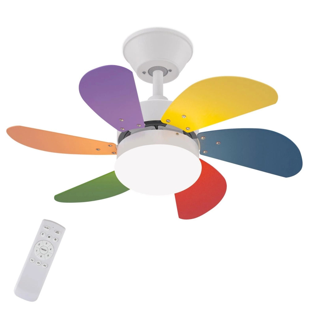 ZMH Ventilatore da soffitto con luce e telecomando Silenziatore per corridoio Camera da letto Luce a soffitto