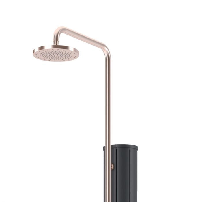 Doccia solare piscina con lavapiedi CHROME in acciaio 304 Astralpool - Doccia Solare Piscina Con Lavapiedi Chrome In Acciaio 304 Astralpool   Antracite - Rame Colore: Acciaio