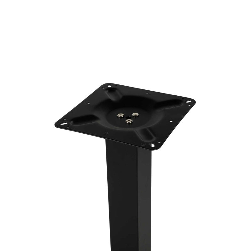 Base Tavolo Piramide Acciaio Nero Quadro Cm 45x45h72