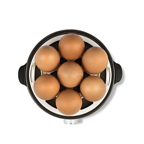 Girmi Egg Cooker Cuoci Uova Nero e Inox 360 Watt