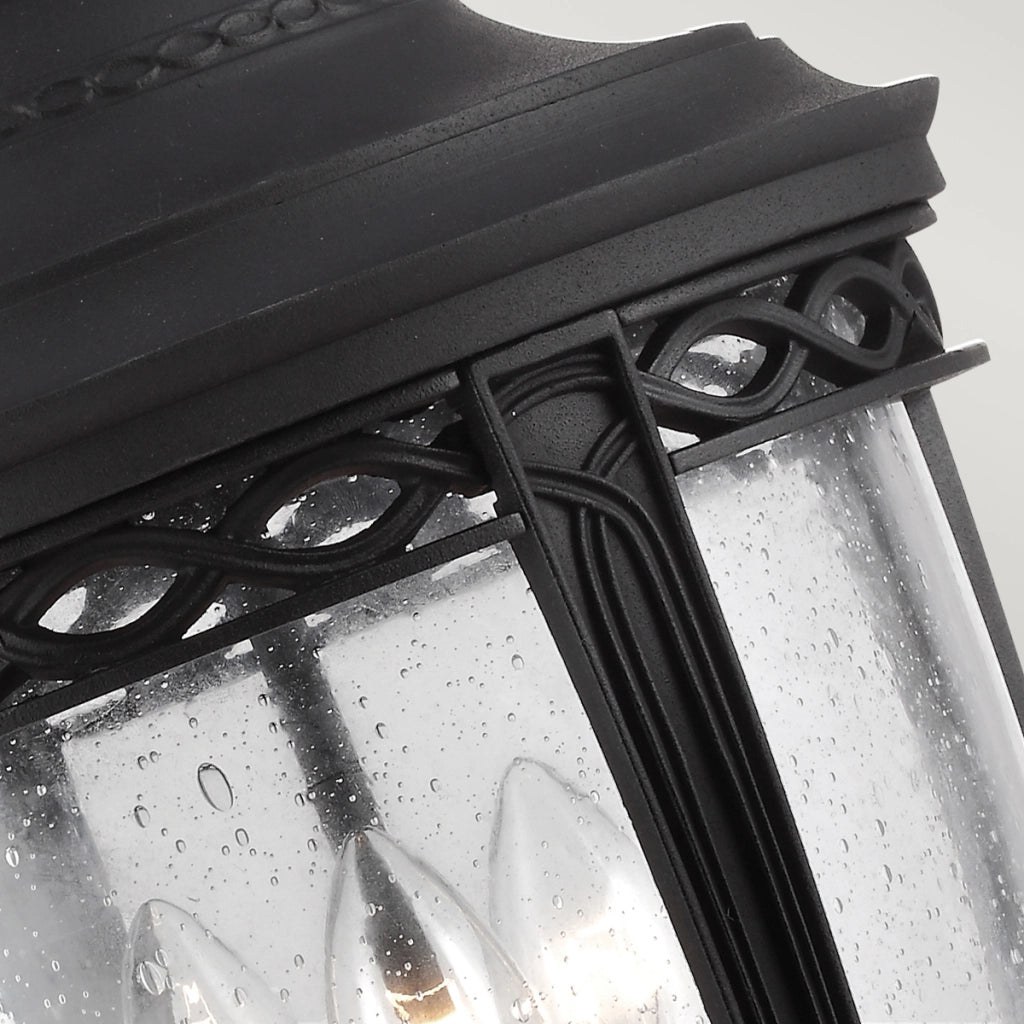 Sospensione esterna English Bridle 3xE14 nera Feiss