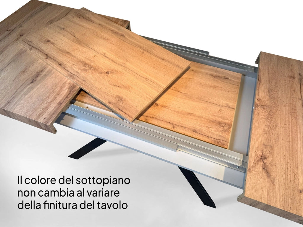 Tavolo Allungabile 160/264x90x77 cm Spimbo Premium Noce